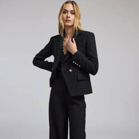 Generation Love Black Blazer with Gold Buttonsns Size Large $446 NWOT - Picture 3 of 4